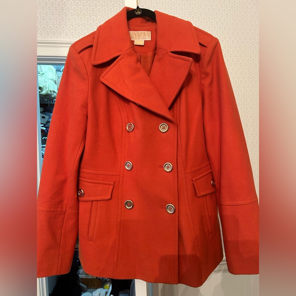 Michael Kors orange wool jacket